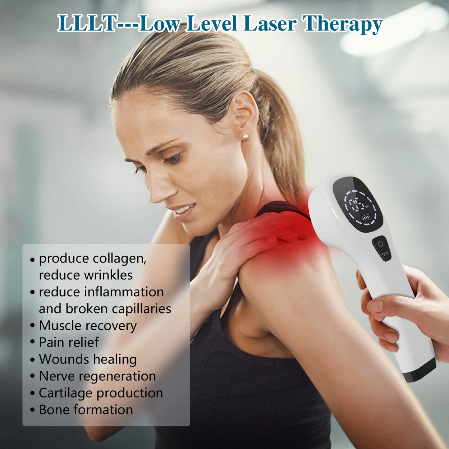 LLLT Cold Laser Therapy Device|Handheld Red Light Therapy | Best At home Cold Laser Red Light Therapy Device