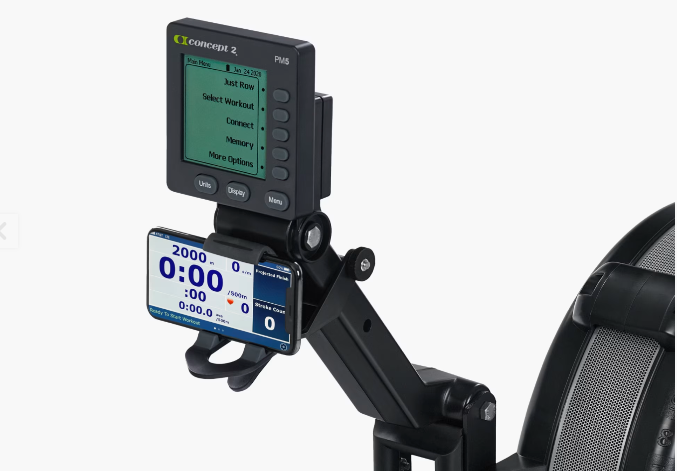 Concept2 RowErg Indoor Rowing Machine – PM5 Monitor, Device Holder, Model D, Adjustable Air Resistance, Easy Storage